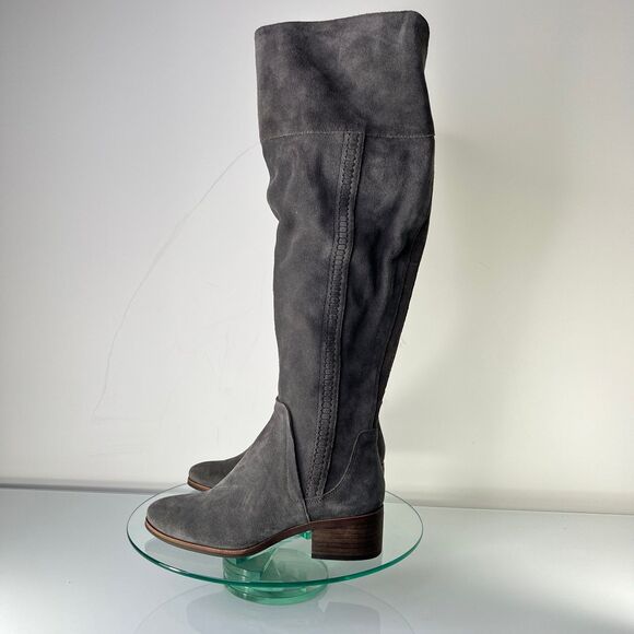 Vince Camuto Kochelda 2 Over the knee Suede Boots Gray Wide Calf - Picture 5 of 12